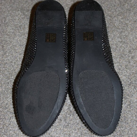Steve Madden Black Rhinestone Loafers - Picture 5 of 5